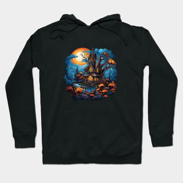 Haunted House in the Swamp Hoodie by ZombieTeesEtc